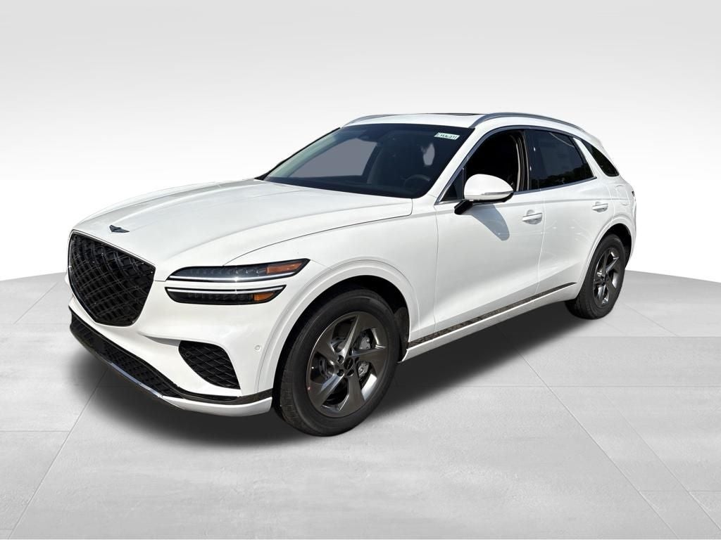 2026 Genesis GV70 2.5T Advanced in Uyuni White — front three-quarter view