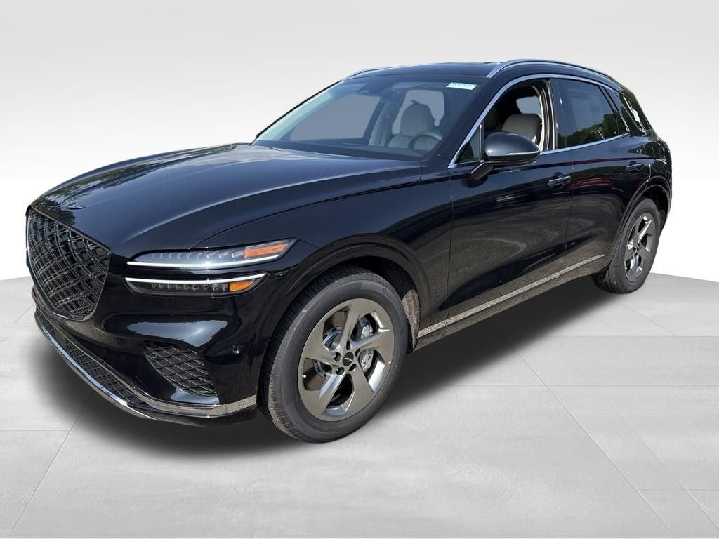 2026 Genesis GV70 2.5T Advanced in Vik Black — front three-quarter view