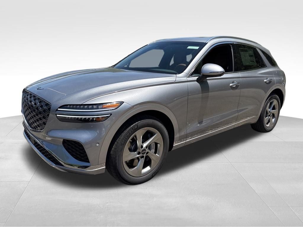 2026 Genesis GV70 2.5T Advanced in Savile Silver — front three-quarter view