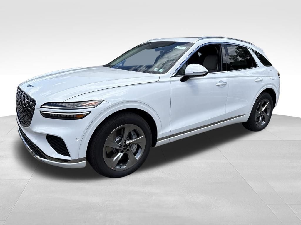 2026 Genesis GV70 2.5T Advanced in Uyuni White — front three-quarter view