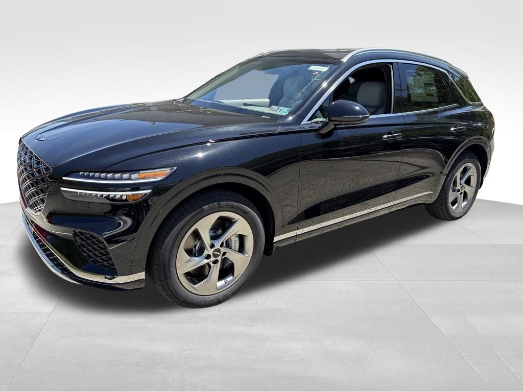 2026 Genesis GV70 2.5T Advanced in Vik Black — front three-quarter view
