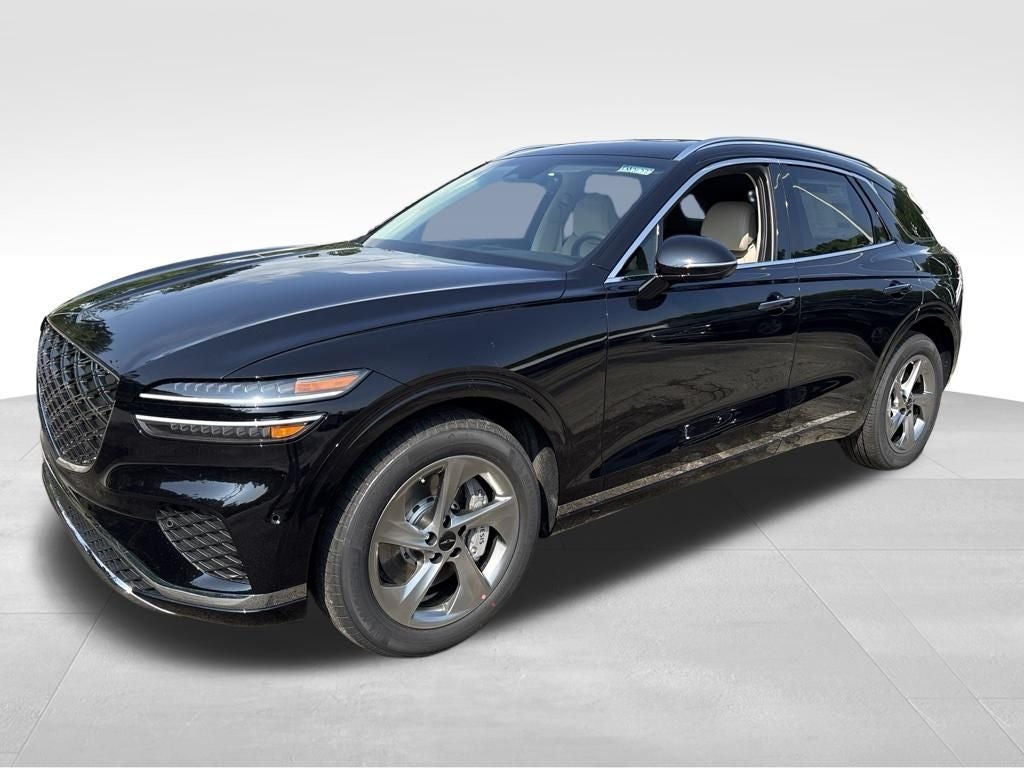 2026 Genesis GV70 2.5T Advanced in Vik Black — front three-quarter view