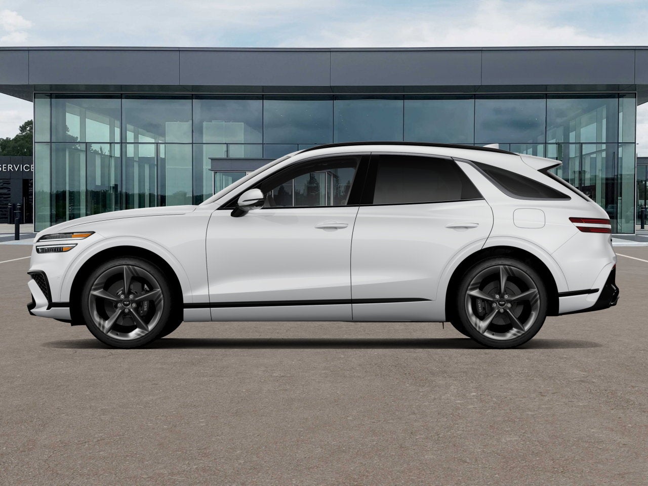 2026 Genesis GV70 — rear three-quarter view