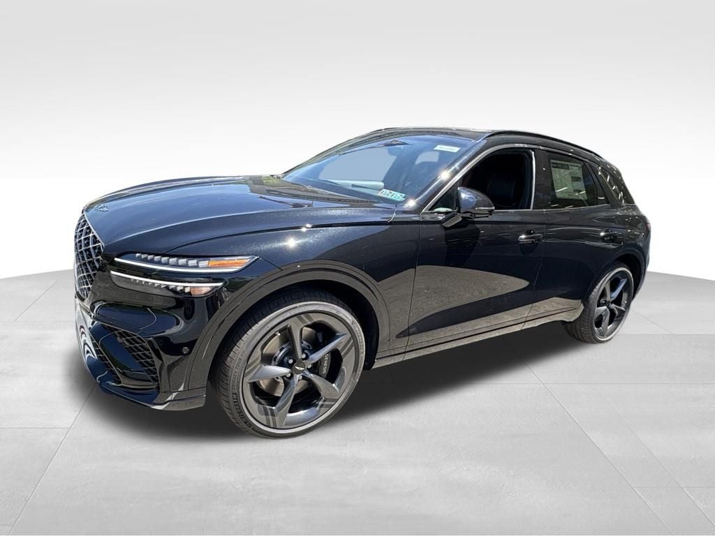 2026 Genesis GV70 2.5T Sport Prestige in Vik Black — front three-quarter view