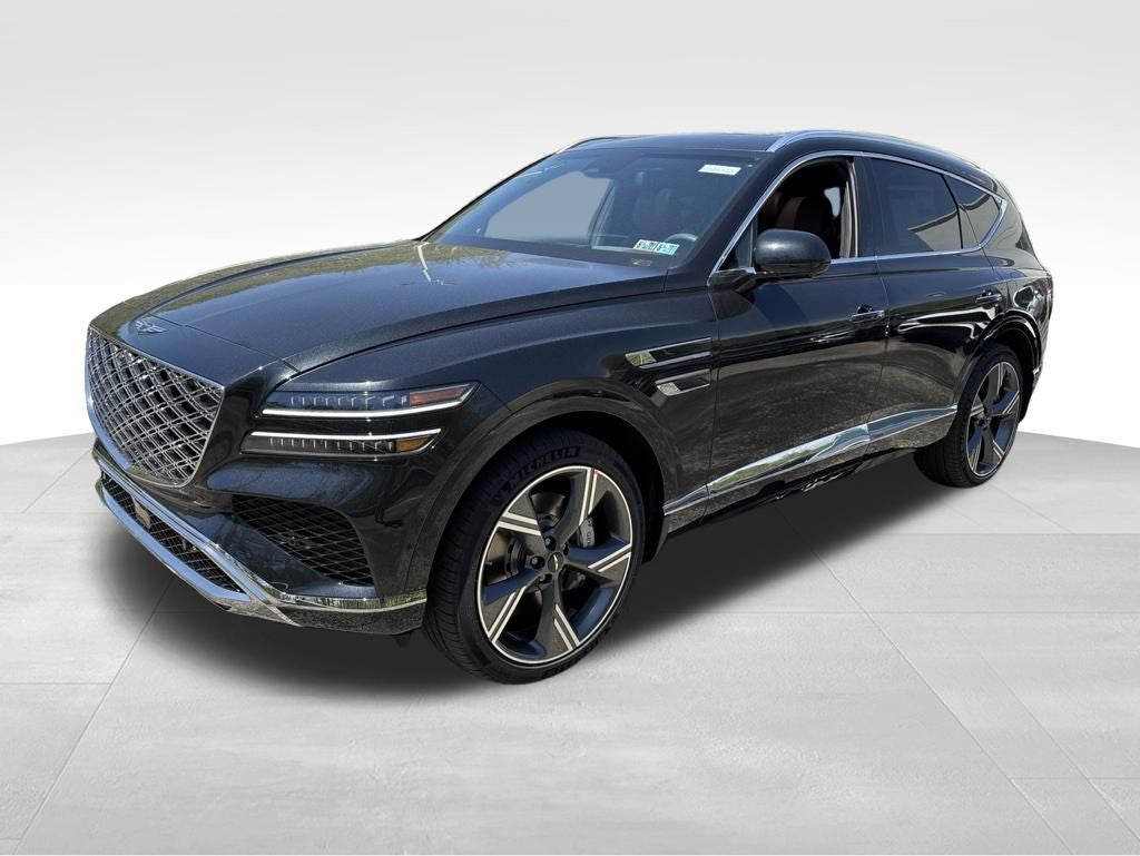 2026 Genesis GV80 3.5T Prestige in Vik Black — front three-quarter view