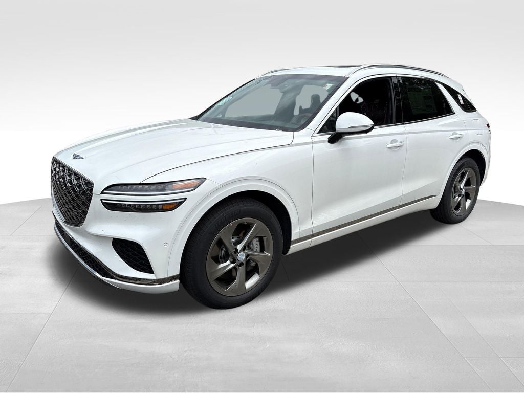 2026 Genesis GV70 2.5T Advanced in Uyuni White — front three-quarter view