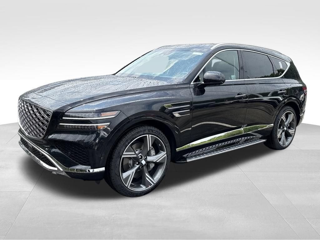 2026 Genesis GV80 3.5T Prestige in Vik Black — front three-quarter view